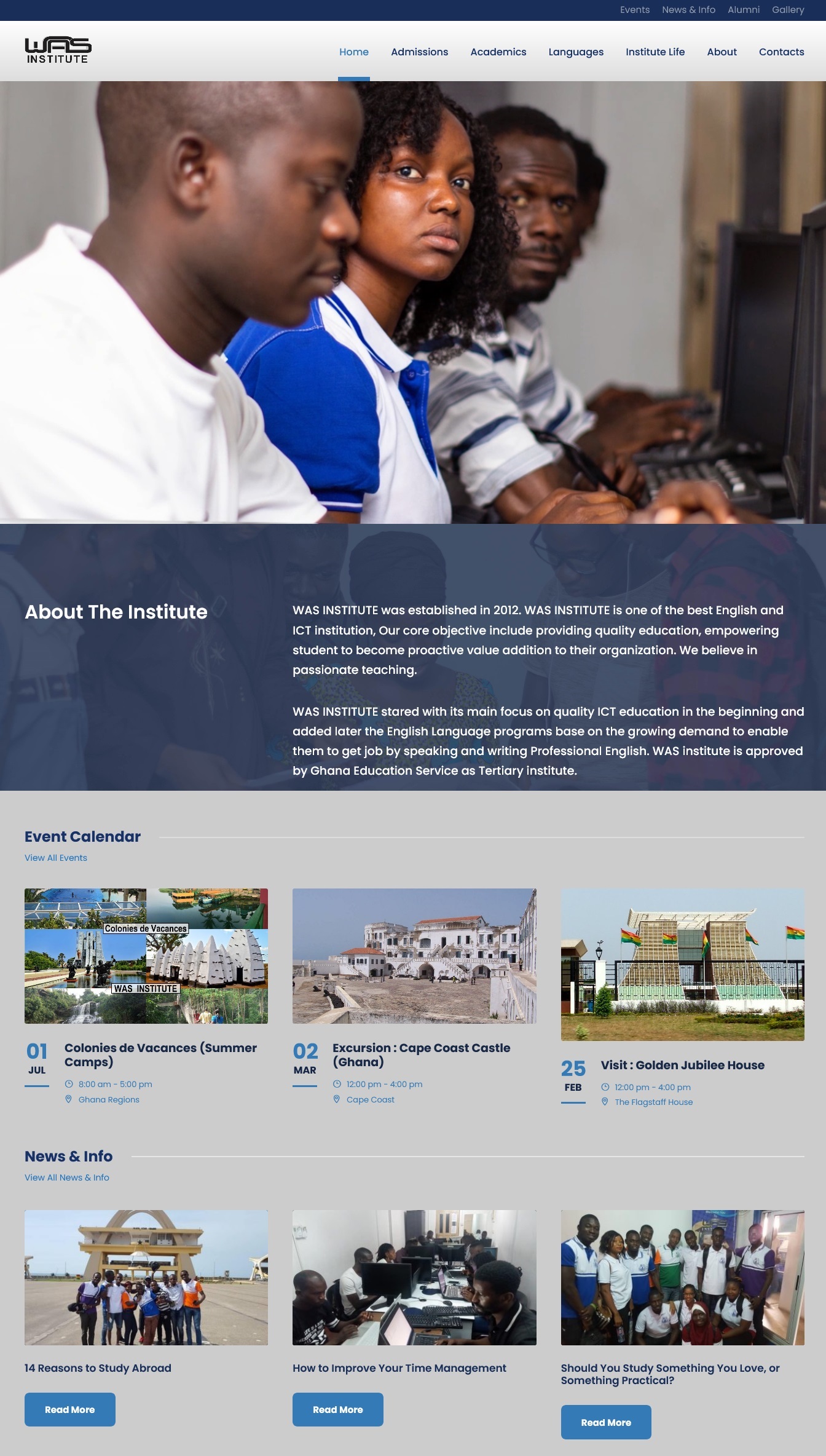 WAS INSTITUTE <br/>View This Project