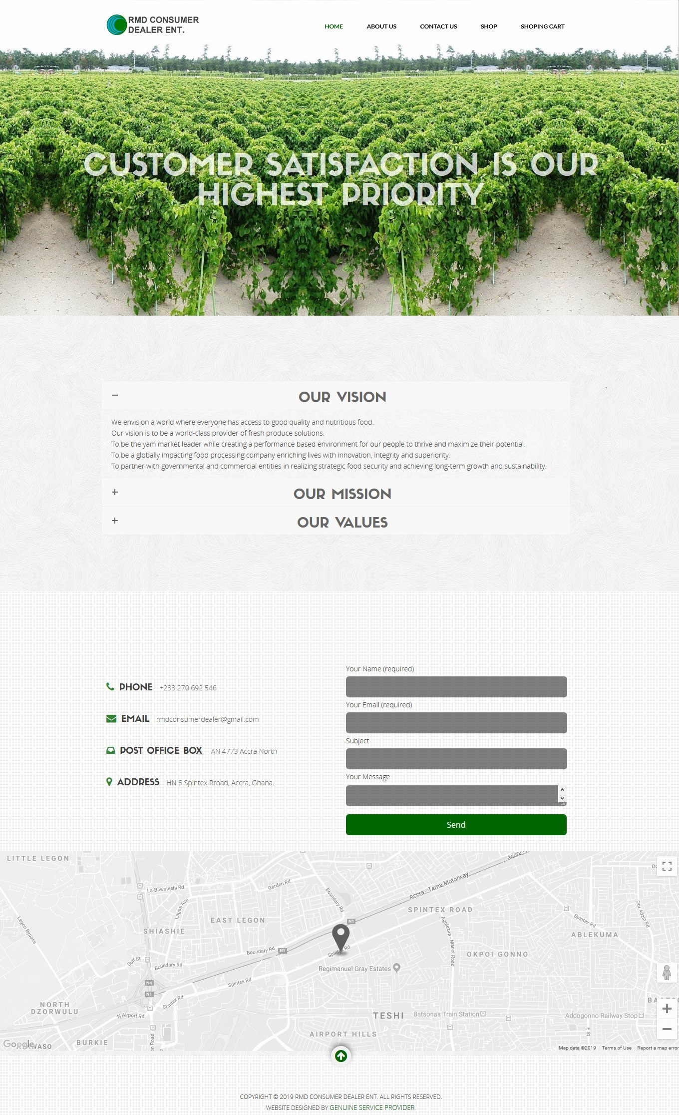 RMD CONSUMER DEALER <br/>View This Project